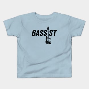 Bassist J-Style Bass Guitar Light Theme Kids T-Shirt